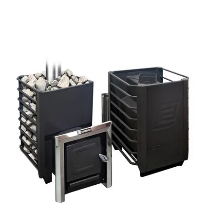 Фото №0 Дровяная печь для бани Ермак 16 Сетка - Классик