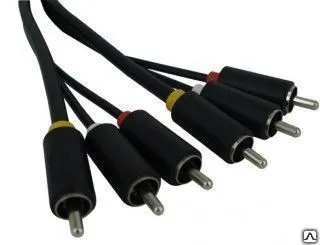 фото Кабель Сигнал 3RCA-3RCA 3,0 м