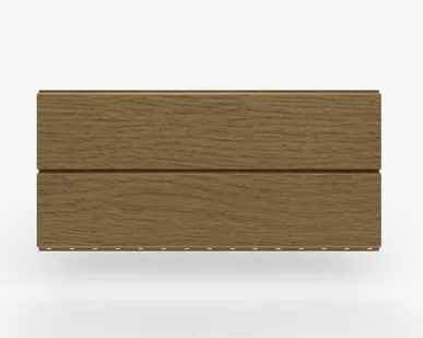 фото Сайдинг Металлический сайдинг «Евробрус» покрытие 3D темный бук Россия, эконом, 0.4-0.45 мм