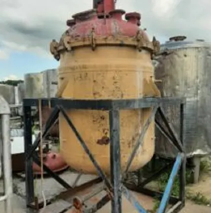 Фото №0 Реактор эмалированный, объем — 1,6 куб.м., с паровой рубашкой, мешалка Б/У в Москве