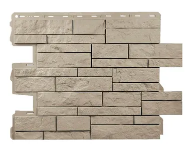 фото Фасадная панель (АП) Камень ШОТЛАНДИЯ ЭКО кремовый 796*591 мм (раб.размер 680*560)