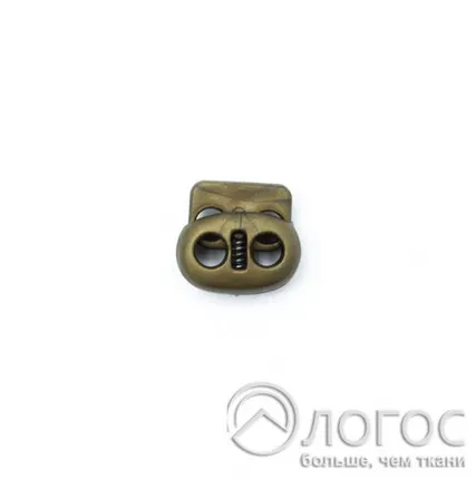 Фото №0 Фиксатор пластик 2 отв. Овал 20х15, оксид