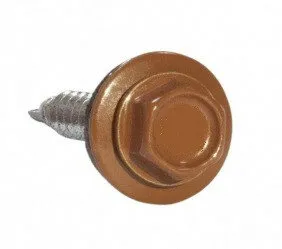 фото Саморез 4,8х35 HARDWEX оцинк. RAL 8004 Медно-коричневый 250шт под насадку для крепления кровельного листа к деревянным конструкциям 00000009430