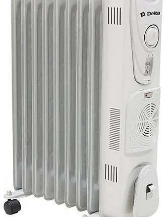 Фото №0 Масляный радиатор Дельта D25F-9 (800/1200/2000Вт,9сек.вент.)