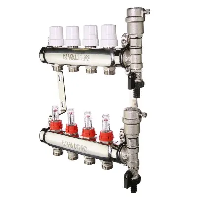 Фото №0 Коллектор (коллекторная группа) на 3 контура Valtec VTc.589.EMNX.0603 (для теплого пола)