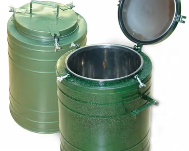 фото Термос ТГ-4, ТГ-6, ТГ-9, ТГ-12, ТГ-18, ТГ-24, ТГ-25,ТГ-36.  Термос для еды с широким горлом металлический армейский колба нержавейка емкость на 4, 6, 9, 12, 18, 24, 25, 36 литров.