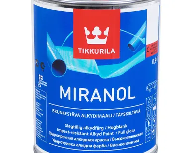 фото Эмаль алкидная универсальная суперглянцевая Миранол С 0,9л Тиккурила