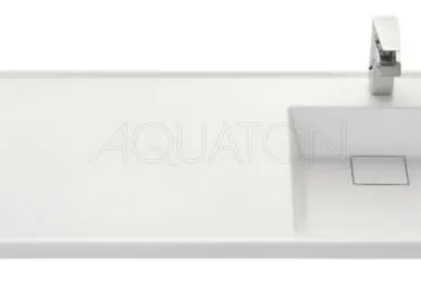 фото Раковина Акватон Лондри 105 1A72223KLH010 для установки над стиральной машиной правая