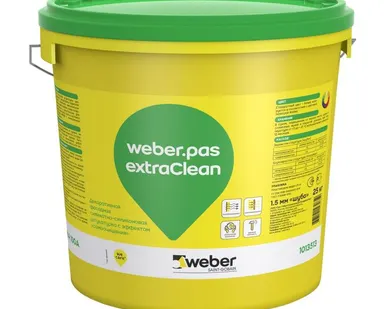 фото Штукатурка декоративная силикатно-силиконовая Weber-Vetonit пас экстраклин