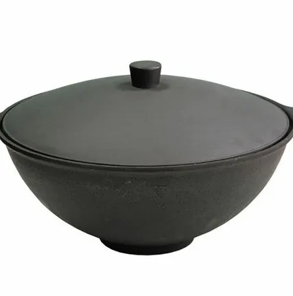 Фото №0 Чаша азиатская чугунная 4 литра с крышкой (5 кг)