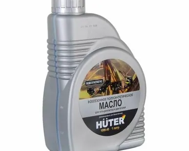 фото Масло моторное 10W-40 полусинтетическое для четырехтактных двигателей для техники Huter 1л Ресанта 73/8/1/1