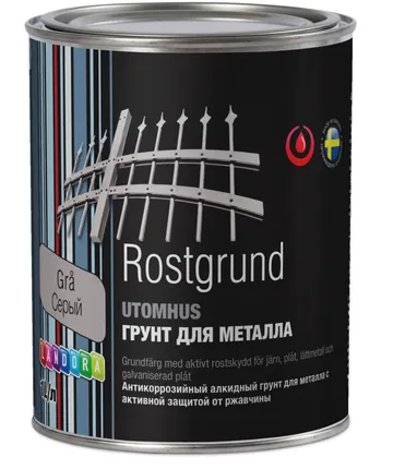 Фото №0 Landora Rustgrund Gra/ Ландора Ростгрунд Грунт по металлу антикоррозийный