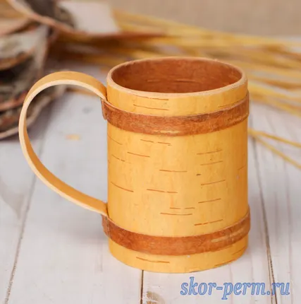 Фото №1 Кружка из бересты