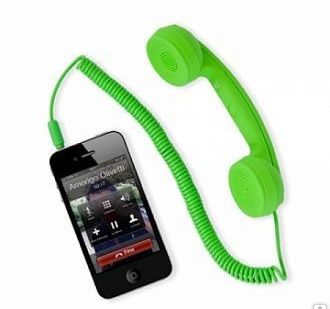 фото Гарнитура проводная телефонная трубка, 
hi-Ring mini зеленый