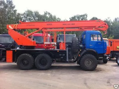 Фото №0 Автогидроподъемник ПСС-141.28Э (АПТ-28) на шасси КАМАЗ-43114 (6х6)