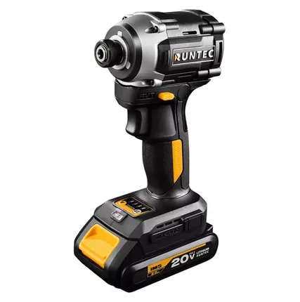 Фото №0 RUNTEC RT-ED233 Винтоверт ударный аккумуляторный RUNTEC PRO 1/4", 20В, 2*2Ач, 230Нм