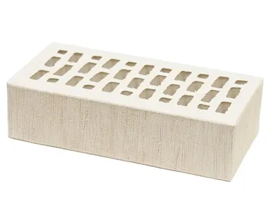 фото Кирпич лицевой керамический «Белый» «Тростник» пустотелый одинарный