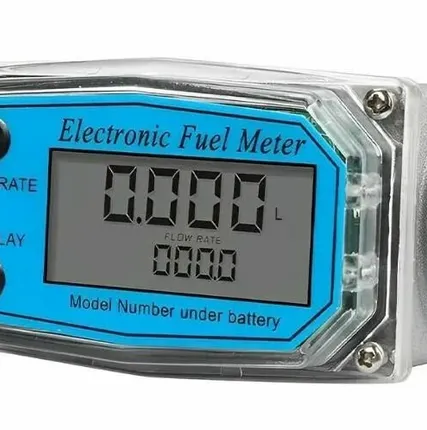 Фото №0 Цифровой турбинный расходомер воды с дисплеем и счетчиком NPT для измерения масла