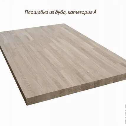 Фото №0 Поворотная площадка (дуб) сорт А толщина 40 мм, ширина 1000 мм, длина 1 м