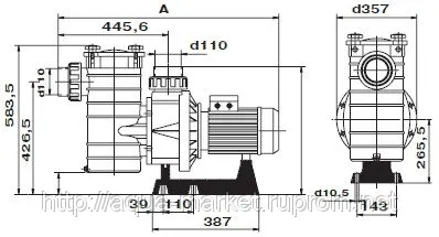 Фото №1 Насос для бассейна Kripsol KAN-1010B