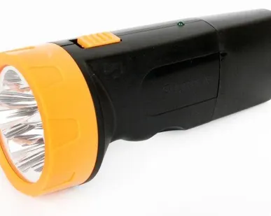 фото Фонарь аккумуляторный LED3827 5LED аккум. SLA 220В пластик. черн./желт. (кор.) Ultraflash 11241