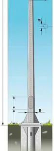 фото Опора освещения металлическая ОГК-8,0