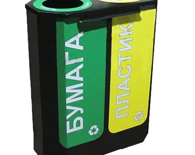 фото Урна для раздельного сбора мусора Селект-2 секции