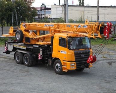 фото КС 55713-12К-4В с гуськом автокран 25т (САМС 6х4) ОВОИД