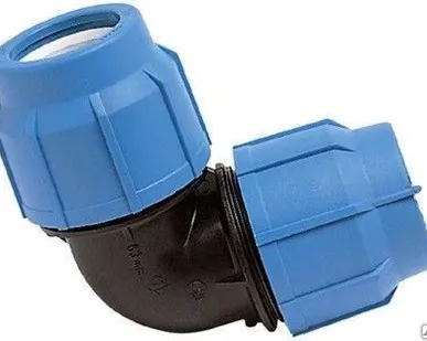 фото Угольник компресс. 90* Ду20 д/ПЭ