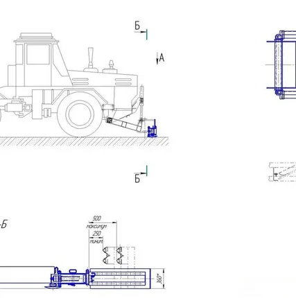 Фото №0 ОпБ(Т-150К) Отвал подбарьерный "Хлопушка"