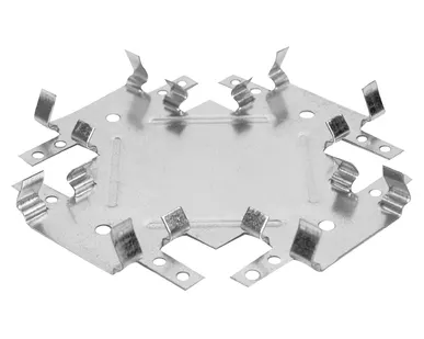 фото ПП-соединитель "Краб" одноуровневый Албес для ПП 60х27 (50 шт.) (мет.) Арт.(0674-20169)