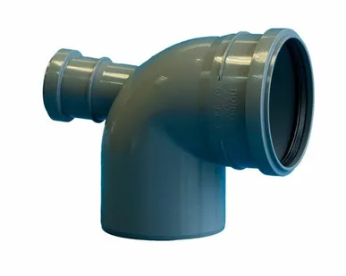 фото Отвод ПП Д 110х90 с выходом на 50 вертикальный (тыл)