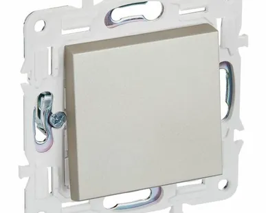 фото SKANDY Выключатель 1-клавишный 10А SK-V01Sh шампань IEK