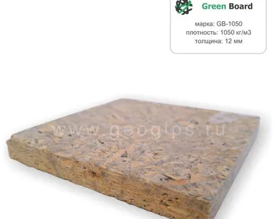 фото Фибролитовая плита Green Board, GB-1050 (3000х600х12 мм)