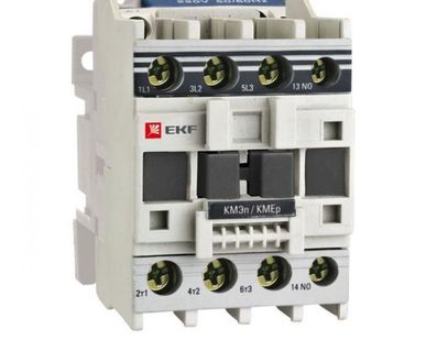 фото Контактор КМЭп малогабаритный 9А 24В DC 1NC EKF