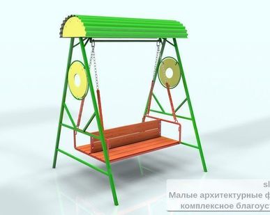 фото Диван-качель под навесом (тип-2)