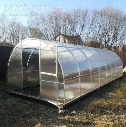 Фото №0 Теплица Крепче 8 метров с поликарбонатом