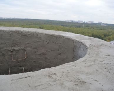 фото Восстановление отлива оголовка дымовой трубы
