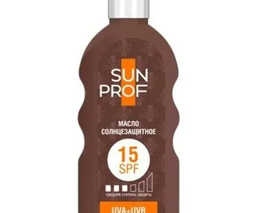 фото Масло солнцезащитное SunProf SPF-15, 200мл