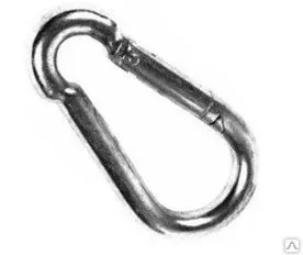 Фото №0 Карабин стальной DIN5299C 4х 40, цинк (200/2000)