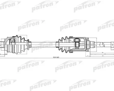 фото PDS0380 Полуось