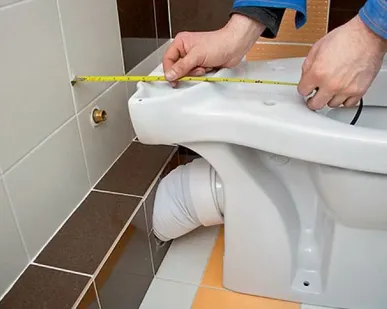 фото Установка унитаза