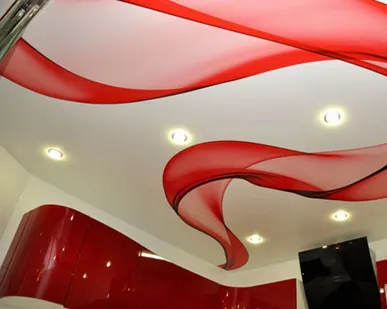 фото Натяжные потолки с картинкой ф-3 7x7