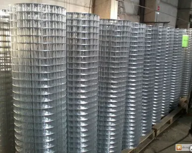 фото Сетка сварная оцинкованная высота 2 метра