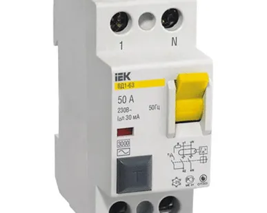 фото УЗО ВД1-63 2Р 80А 300мА (Выключатель дифференциального тока) ИЭК