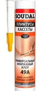фото Soudal Жидкие гвозди Соудал Универ.монт. 49 А (280мл)/12
