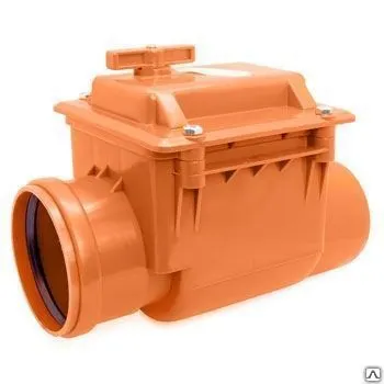 Фото №0 Клапан обратный ПВХ д.110