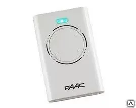 фото Брелок-передатчик 433 мгц 4-кан. фикс. код белого цвета для шлагбаумов FAAC