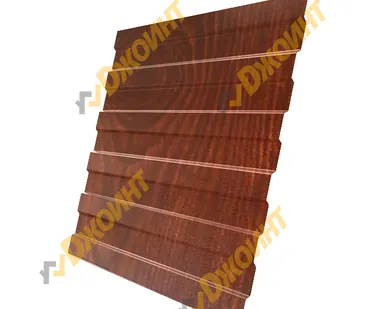 фото Профнастил С-8 0,5 Printech двухсторонний Brazillian Cherry (Бразильская вишня)