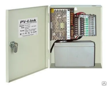 фото Блок питания для видеонаблюдения PV-DC5A+ профессиональный 12 вольт 5 ампер